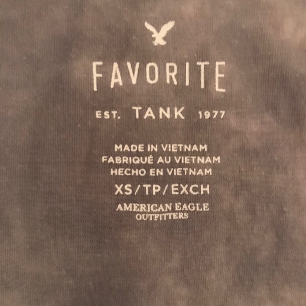 Cropped Grey AE Tie Dye Tank - Picture 2 of 2